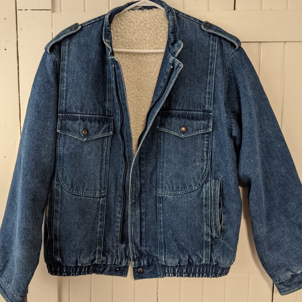 Wool Lined Vintage Jean Jacket